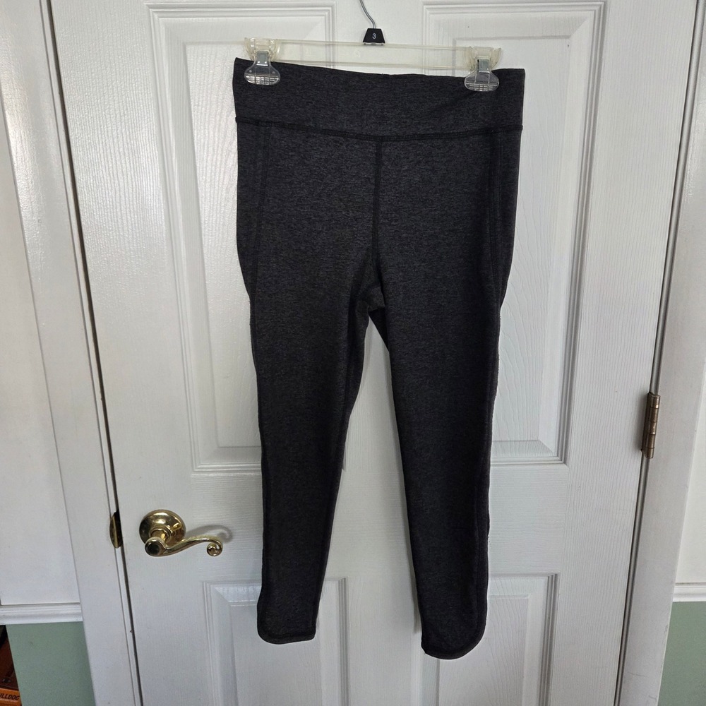 FP Movement Free People Sz M Gray Heathered High Rise Leggings Athleisure Strech